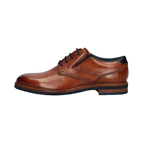 bugatti Herren Maik Exko Lace Shoe, Cognac, 42 EU X-Weit...