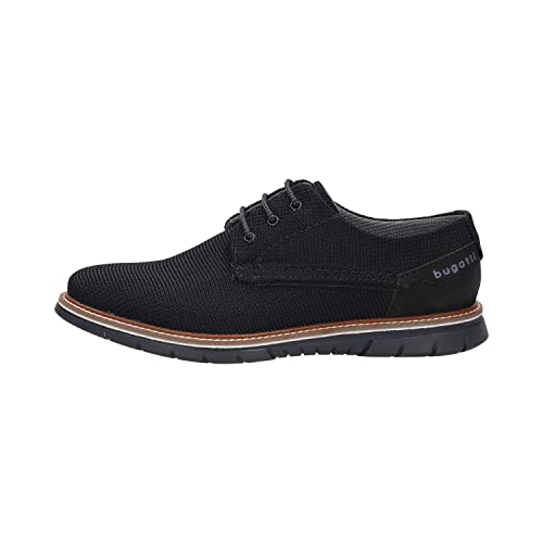 bugatti Herren Sammy Comfort Sneaker, schwarz, 43 EU Weit...