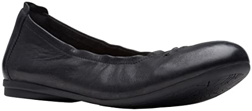 Clarks Damen Rena Hop Ballerinas, Schwarz Leder, 42.5 EU...