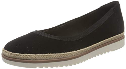 Clarks Damen Serena Kellyn Ballerinas, Schwarzes Wildleder, 38 EU...