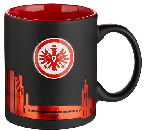 Eintracht Frankfurt Tasse Kaffetasse Becher ** Skyline Metallic **...