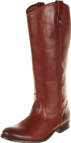 Frye Damen Original Melissa Button Reitstiefel, Cognac Wadenleder a...