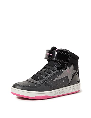 Geox Mädchen J Maltin Girl Sneakers, Black Fuchsia, 34 EU...