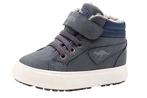 KangaROOS 01400 Unisex-Kinder Sneaker ,Blau (Dk Navy Grey 423) , Gr...