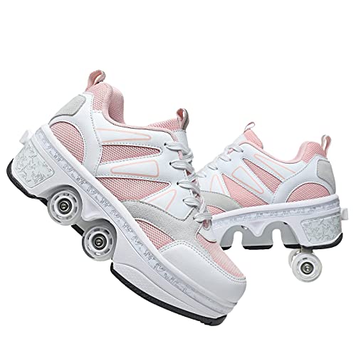 Mädchen und Kinder Rollschuhe Schuhe mit Rollen Verstellbar Quad K...