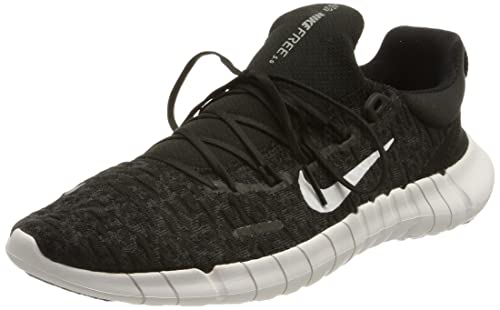 Nike Damen Free Run 5.0 Road Running Shoe, Black White-Dark Smoke G...