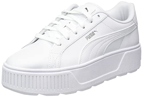 PUMA Damen Karmen L Sneaker, White White Silver, 39 EU...