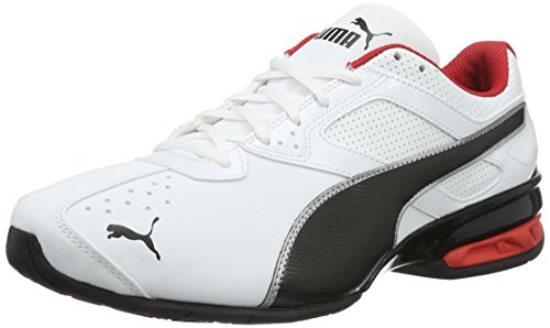 PUMA Herren Tazon 6 FM Laufschuhe, White Black Silver, 44 EU...