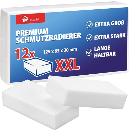 RSW24 12 Stück Schmutzradierer | Made in Germany | Premium XXL EXT...