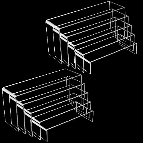 XiYee 10 Stück Acryl Abstandshalter für Display, 5 Größen Klare...