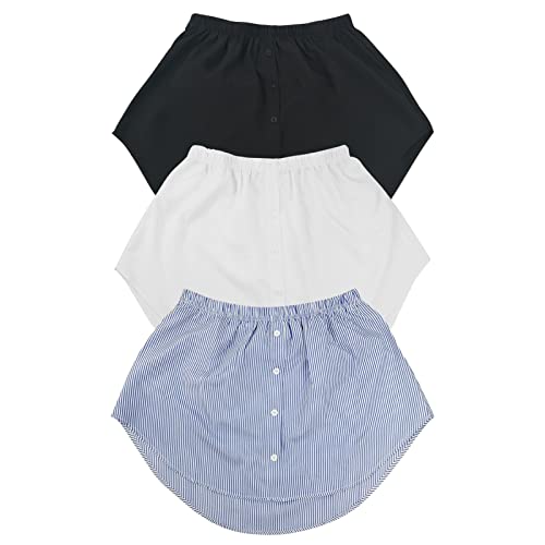 3 Stück Mini Hemdverlängerung,Gefälscht Damen Lower Skirt Sweep ...