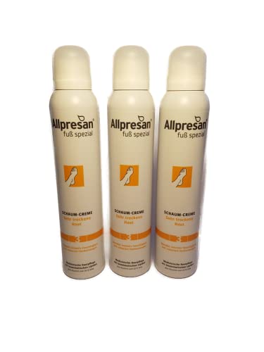 3xAllpresan Fuß Spezial 3 Schaum Creme 200 ml 10 % Urea...