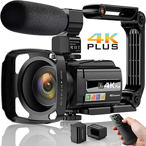 4K Videokamera Camcorder UHD 48MP WiFi IR Nachtsicht Vlogging Kamer...