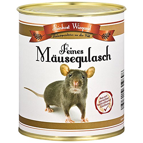 4you DESIGN 1-er Feines Mäusegulasch aus der Dose, Geschenk für M...