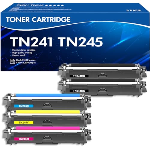 5er-Pack TN241 TN245 Kompatible für Brother MFC 9332CDW Toner DCP ...