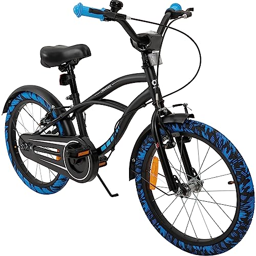 Actionbikes Kinderfahrrad Cruiser - 18 Zoll - V-Brake Bremsen - Fre...