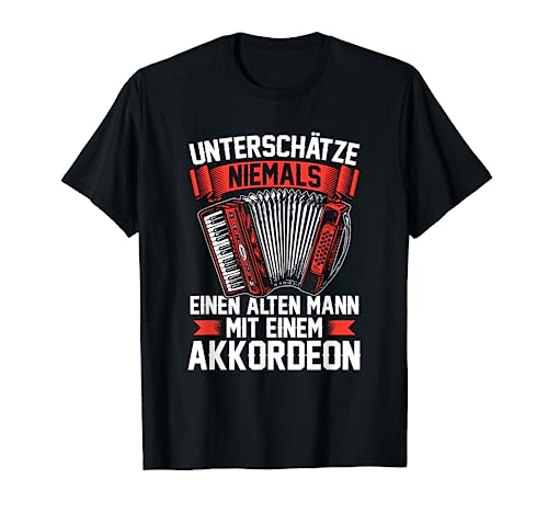 Akkordeon Ziehharmonika Harmonika Musik Akkordeonspieler T-Shirt...