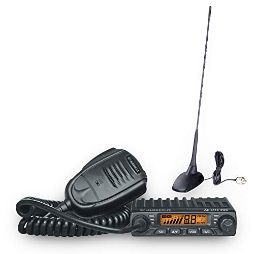 Albrecht AE 6110 VOX CB-Funkgerät + CBM-516 magnetische Antenne 12...