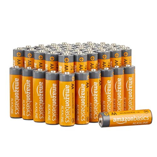 Amazon Basics AA-Alkalibatterien, leistungsstark, 1,5 V, 48 Stück...