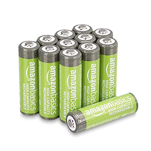 Amazon Basics AA-Batterien mit hoher Kapazität, wiederaufladbar, 2...