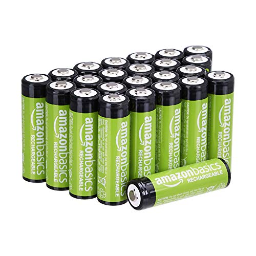 Amazon Basics AA-Batterien, wiederaufladbar, 2000 mAh, 24 Stück, v...