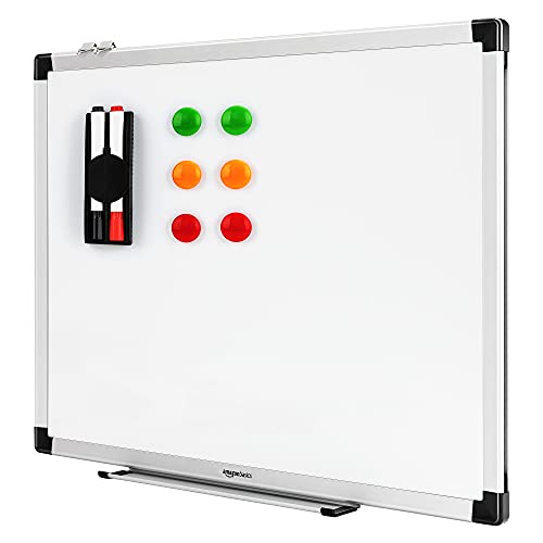 Amazon Basics Magnetisches Whiteboard mit Stiftablage und Aluminium...