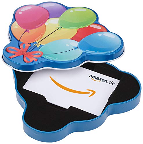 Amazon.de Geschenkkarte in Geschenkbox (Geburtstagsballons)...
