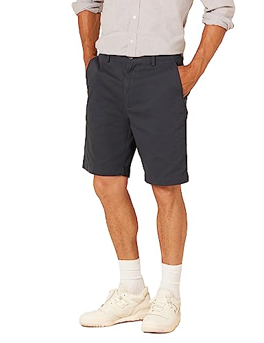 Amazon Essentials Herren Shorts, Klassischer Schnitt, 23 cm, Marine...