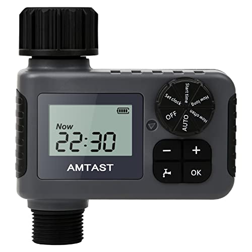 AMTAST Bewässerungs-Timer Sprinkler-Timer mit Regen Verzögerung L...