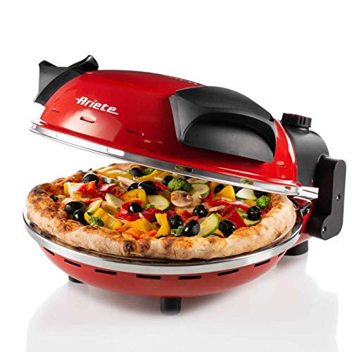 Ariete 909 Pizza in 4 Minuten, Pizzaofen, 1200 W, 5 Garstufen, Höc...