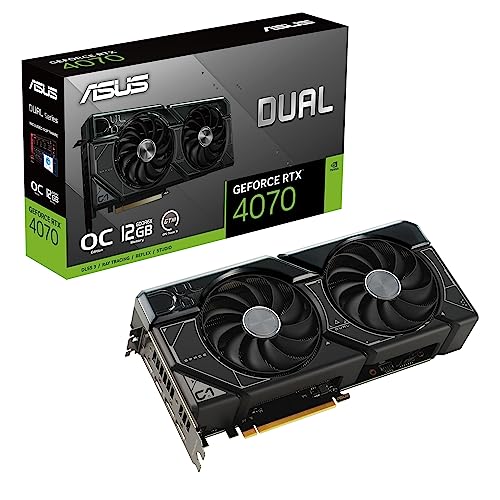 ASUS Dual GeForce RTX 4070 OC Edition 12GB GDDR6X Gaming Grafikkart...