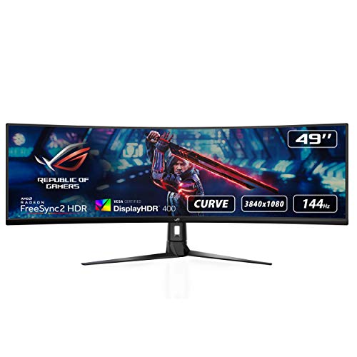 ASUS ROG Strix XG49VQ | 49 Zoll DFHD Curved Gaming Monitor | 144 Hz...