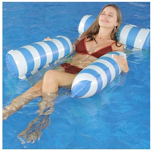 Aufblasbares Schwimmbett,luftmatratze mit netzboden,Floating Reclin...