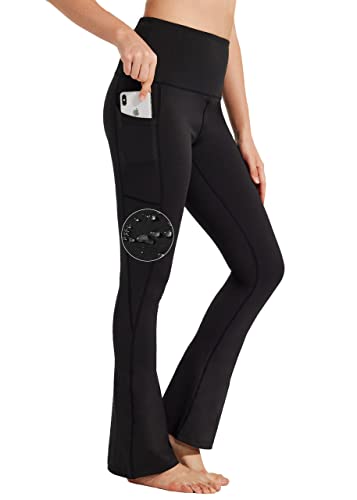 BAYGE Damen Bootcut Yogahose Hohe Taille Wasserdicht Blickdicht Bau...