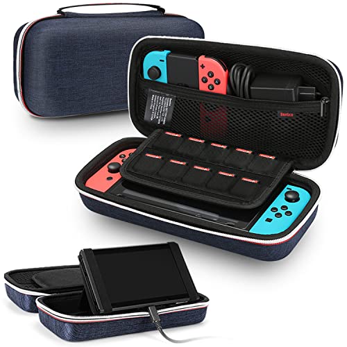 Bestico Tasche für Nintendo Switch und Switch OLED mit Ständer, H...