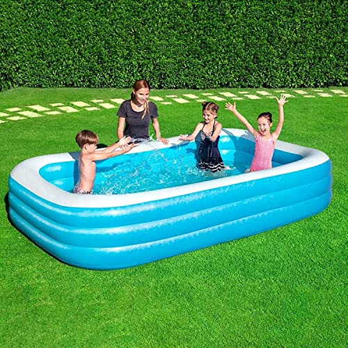 Bestway Family Pool Deluxe, aufblasbares Kinder-Planschbecken 305 x...