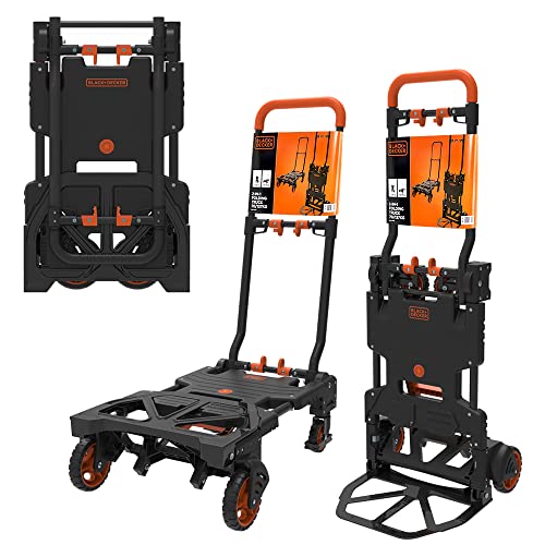 BLACK+DECKER 2-in-1 Sackkarre und Plattformwagen - Sackkarre Klappb...