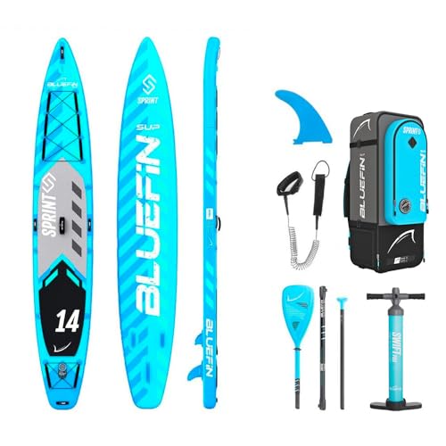 Bluefin SUP Aufblasbares Steh-Paddle Board | 14  Sprint-Modell | To...