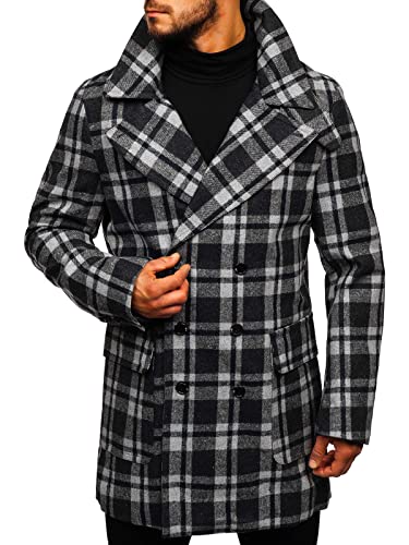 BOLF Herren Mantel Kurzmantel Wintermantel Winter Jacket Business F...