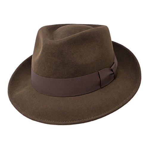 Borges & Scott B&S Premium Doyle - Teardrop Fedora Hut - 100% Wollf...