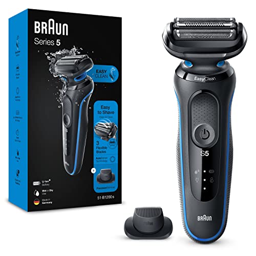 Braun Series 5 Rasierer Herren mit EasyClick Aufsatz, Elektrorasier...