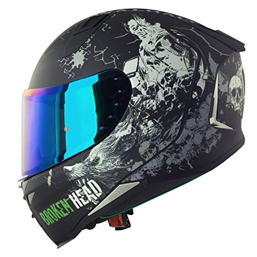 Broken Head Fullgas Viking V2 Pro Integralhelm - Motorradhelm mit b...