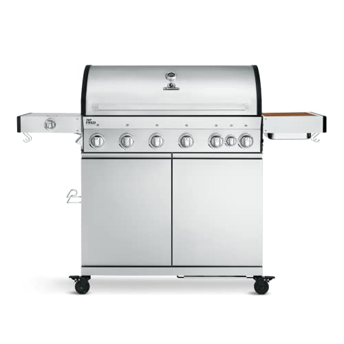 BURNHARD 6-Brenner Gasgrill Fat FRED Deluxe 2023 inkl. Backburner, ...