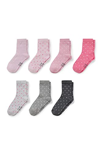 C&A Kinder Mädchen Socken Gepunktet 10er Pack|Multipack rosa 31-33...