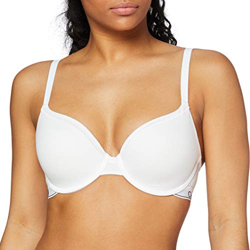 Calvin Klein Damen Contour BH mit Bügel, Weiß (White), 85D (38D)...