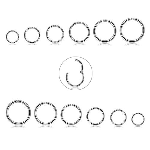 CASSIECA 12Pcs 16G Edelstahl Piercing Nasen für Damen Mädchen Nas...