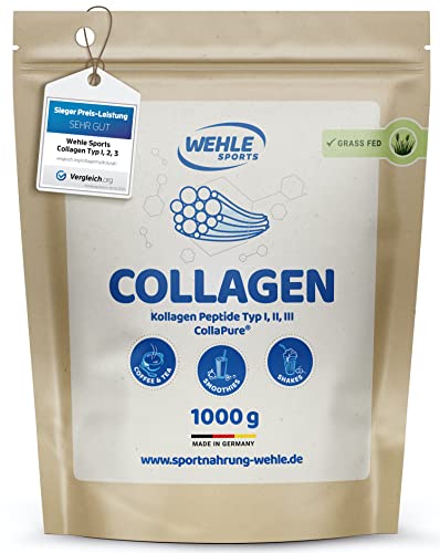 Collagen Pulver 1 KG - Bioaktives Kollagen Hydrolysat Peptide, Eiwe...