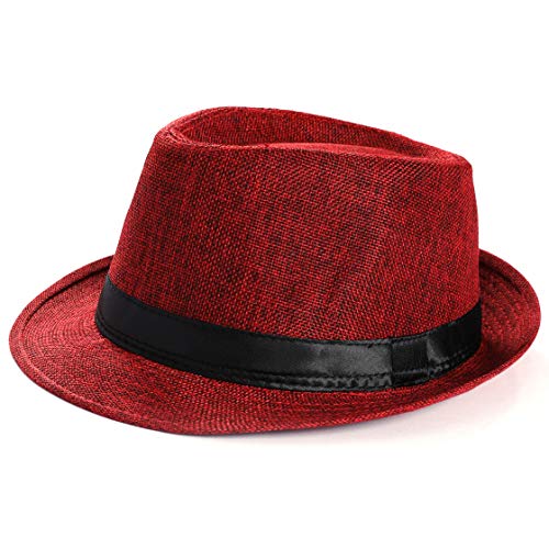 Coucoland Panama Hut Mafia Gangster Herren Fedora Trilby Bogart Hut...