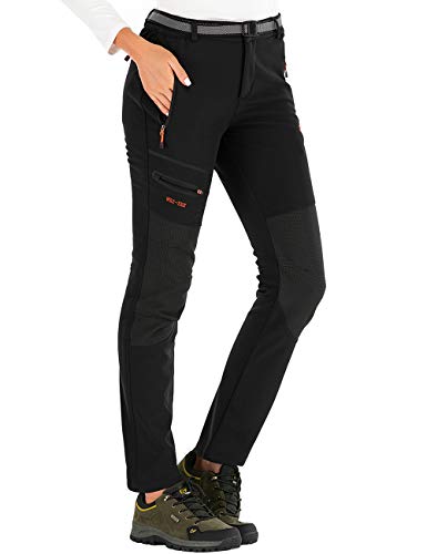 DAFENP Damen Wanderhose Outdoorhose Wasserdicht Softshellhose Windd...