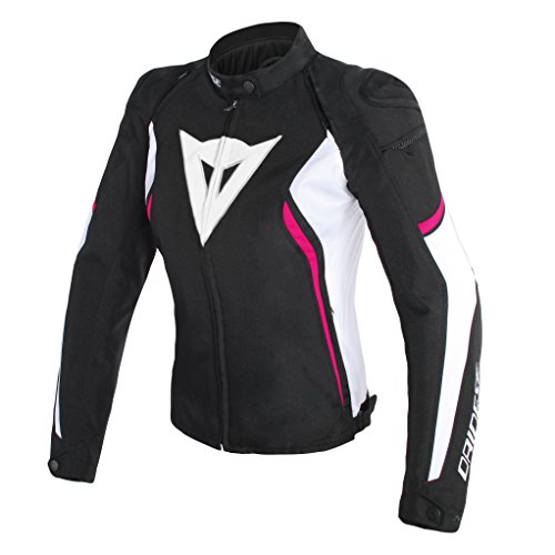 Dainese Avro D2 Tex Lady Jacket Motorradjacke Damen, Schwarz Weiß ...